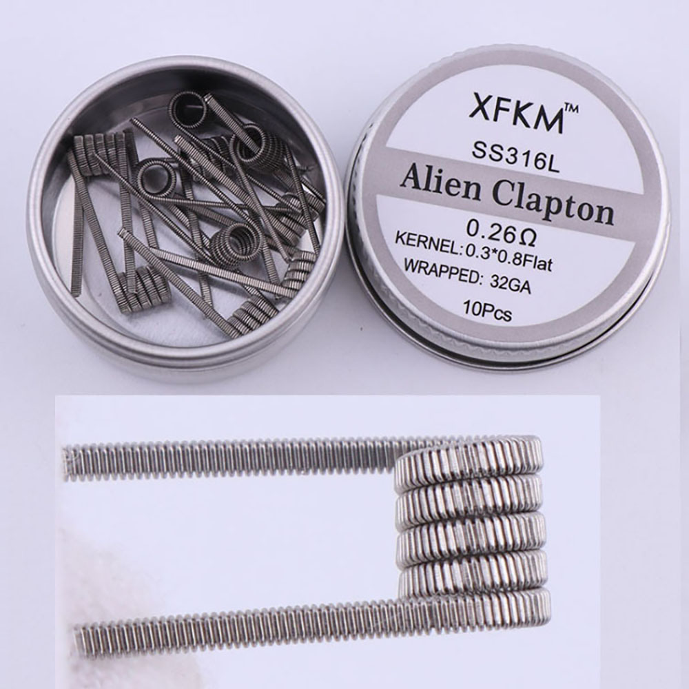 SS316L 10Pcs/Box wstępnie wbud – Clapton Wire Pre Built recenzja i cena